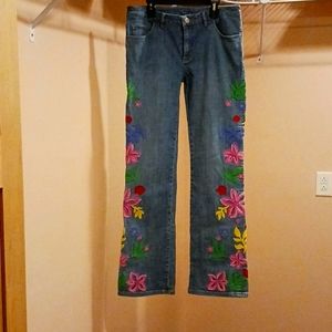 Lilly Pulitzer Size 6 Flared Boot Medium Wash Jeans EUC